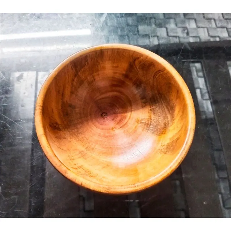 Picture of Handmade Durable Children Tableware Natural Eco Friendly wooden Baby Bowl 7 INCH - Multicolor