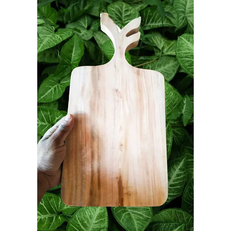 Picture of Custom Design Wooden Leaf Style High Quality Chopping Board ( Without Color ) - Multicolor