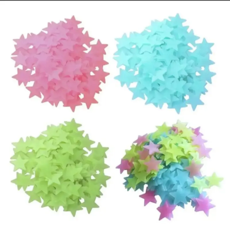 Picture of radium star stiker 1 packet ( 100 PCS) - Multicolor