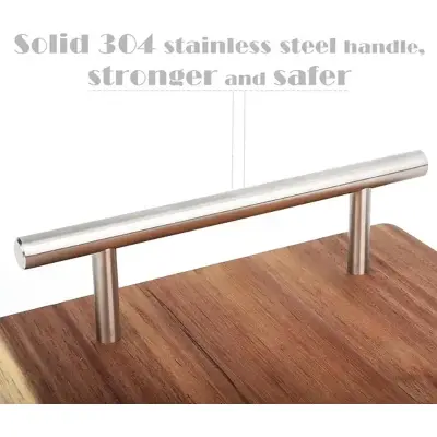 Picture of Wood Serving Tray with Handles Decorative Serving Trays Platter for Breakfast Appetizers BBQ, Coffee Table Party - Multicolor