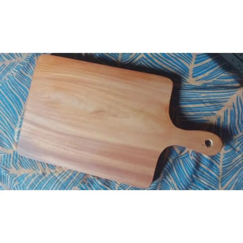 Picture of Vietnam style wooden chopping board ( 17 inch 9 inch ) - Multicolor