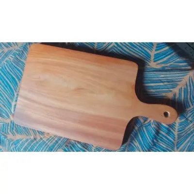 Picture of Vietnam style wooden chopping board ( 17 inch 9 inch ) - Multicolor