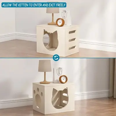 Picture of Wooden Cat home for Cat care - 4 kg