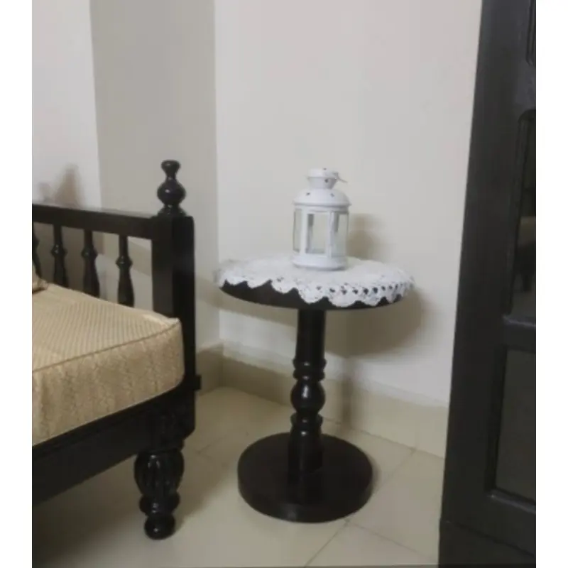 Picture of wooden bed table corner table