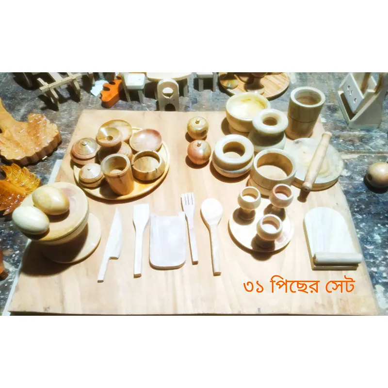 Picture of wooden baby toy combo set  ( 31 pcs )