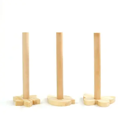 Picture of SLT New Wood Scrunchy Display Organizer Holder for Girls Room Decor ,wooden tissue holder butterfly shape - Multicolor