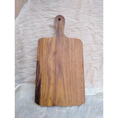 Picture of Wooden chopping /cutting board sissoo wood ( 8 inch by 16 inch) - Multicolor