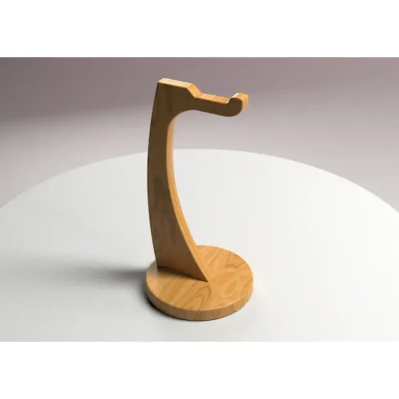 Picture of Wholesale Minimalist Luxury Modern Customised Hanger Aluminium Walnut Wooden Bamboo Headphones Holder Wood Headphone Stand 1 pcs - Multicolor