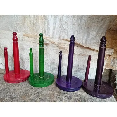 Picture of colorful brawn  color wooden napkin holder tissue holder ( two stick ) - Brown