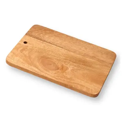 Picture of Eco-Friendly Natural Wood Chopping Board 7x12 Inches - Premium Kitchen Prep Cutting Board - Multicolor