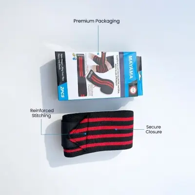 Picture of Adjustable Elastic Gym Knee Support Wrap – Mayama