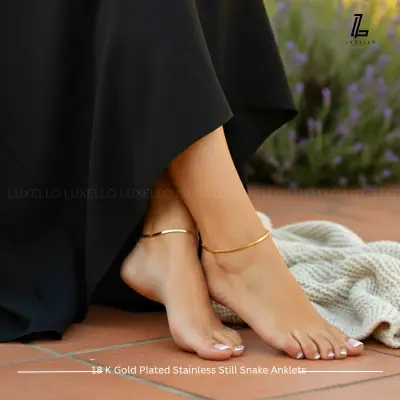 Picture of Urban Chic Gold Snake Anklet | 2 Years Color Guaranteed Golden