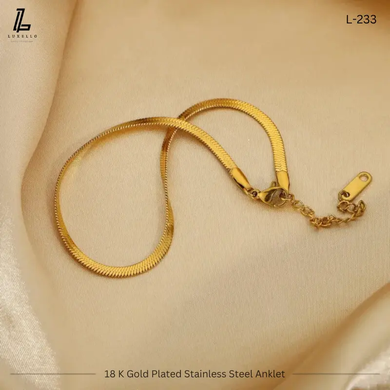 Picture of Urban Chic Gold Snake Anklet | 2 Years Color Guaranteed Golden