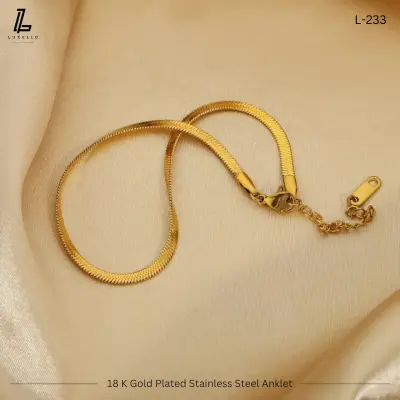 Picture of Urban Chic Gold Snake Anklet | 2 Years Color Guaranteed Golden