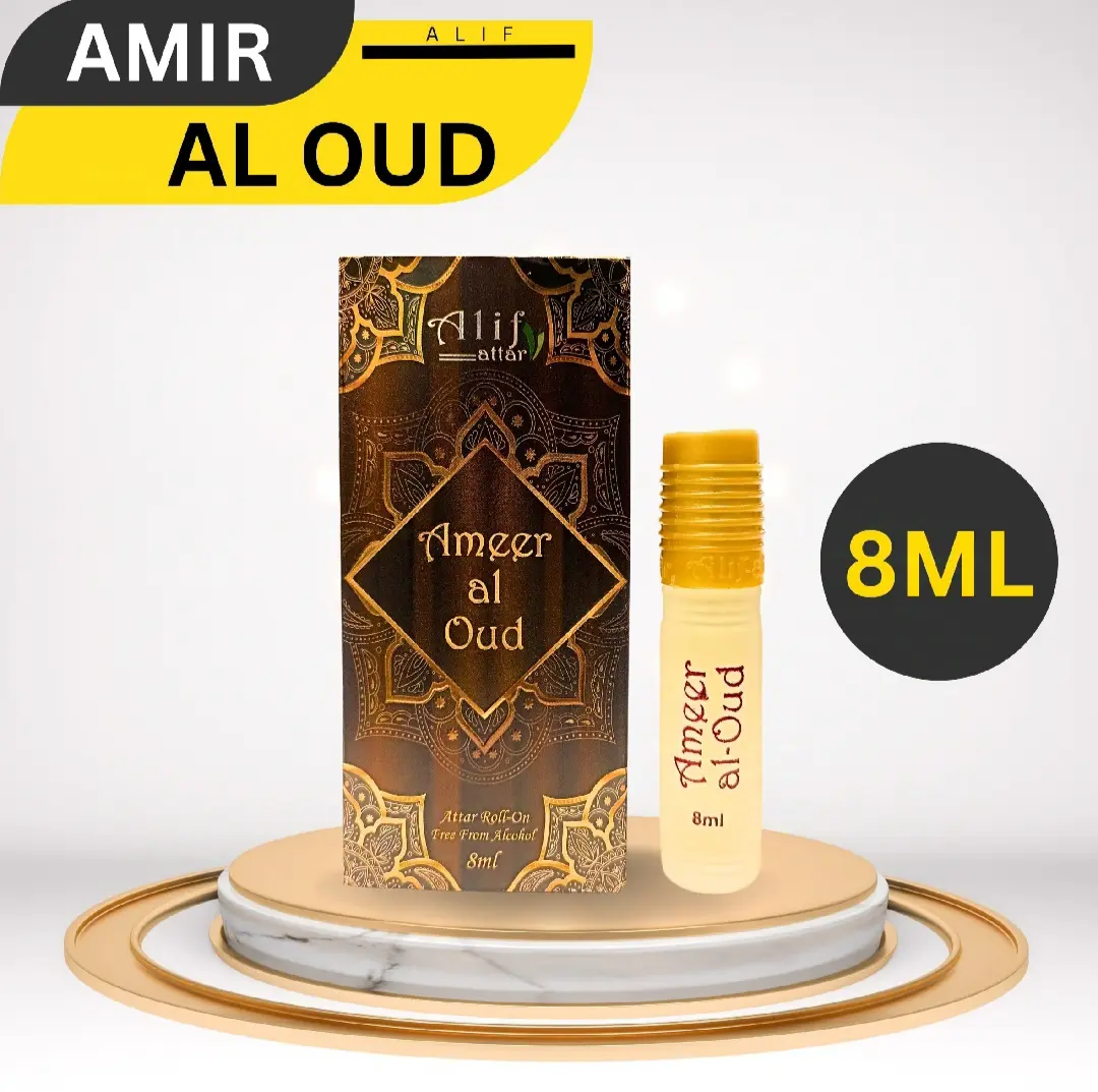 Picture of Alif Ameer al Oud 8ML Roll On Attar by Alif Attar. Ameer al Oud - 8 ml