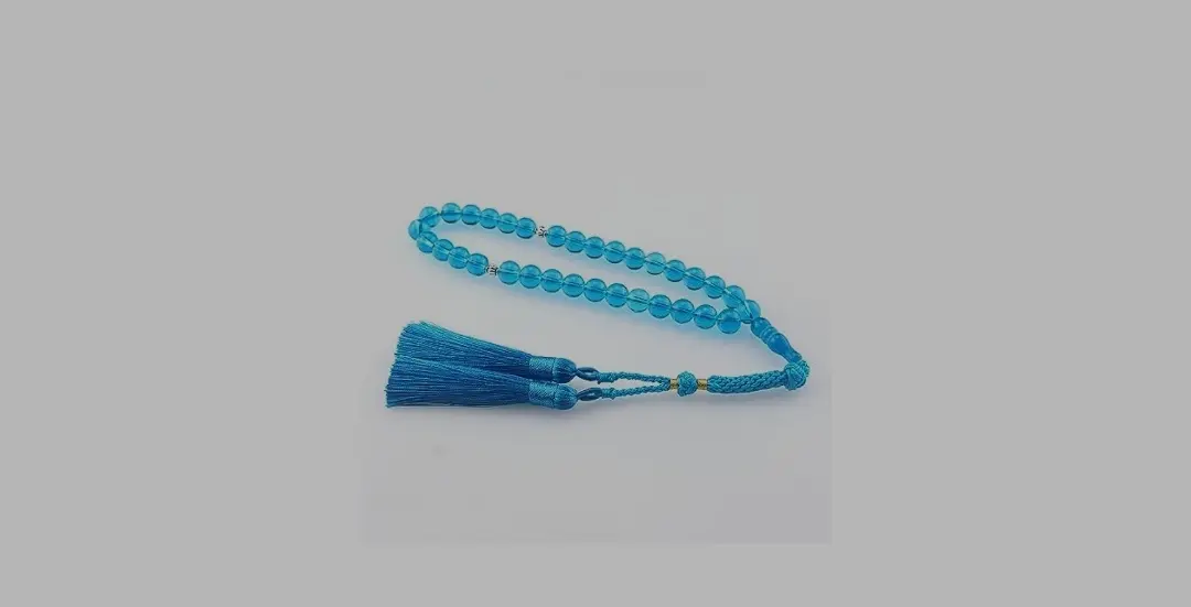 Picture of Muslim Tasbih 99 Beads Islam Prayer. - Blue