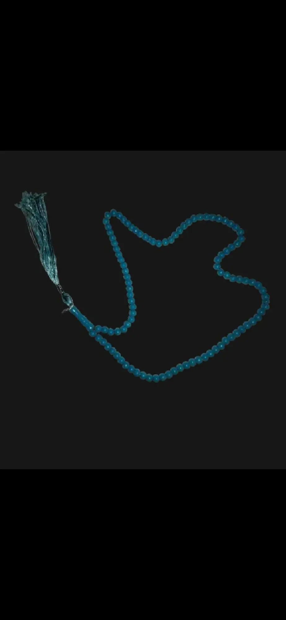 Picture of Muslim Tasbih 99 Beads Islam Prayer. - Blue