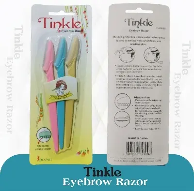 Picture of 3pcs Colorful Eyebrow Trimmer Face Hair
Razors Women Eyebrow Shaver Hair Removal Makeup Tools. - 3Pcs