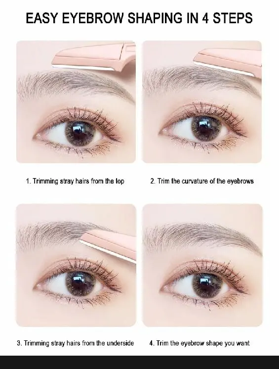 Picture of 3pcs Colorful Eyebrow Trimmer Face Hair
Razors Women Eyebrow Shaver Hair Removal Makeup Tools. - 3Pcs