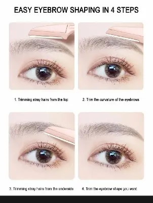 Picture of 3pcs Colorful Eyebrow Trimmer Face Hair
Razors Women Eyebrow Shaver Hair Removal Makeup Tools. - 3Pcs