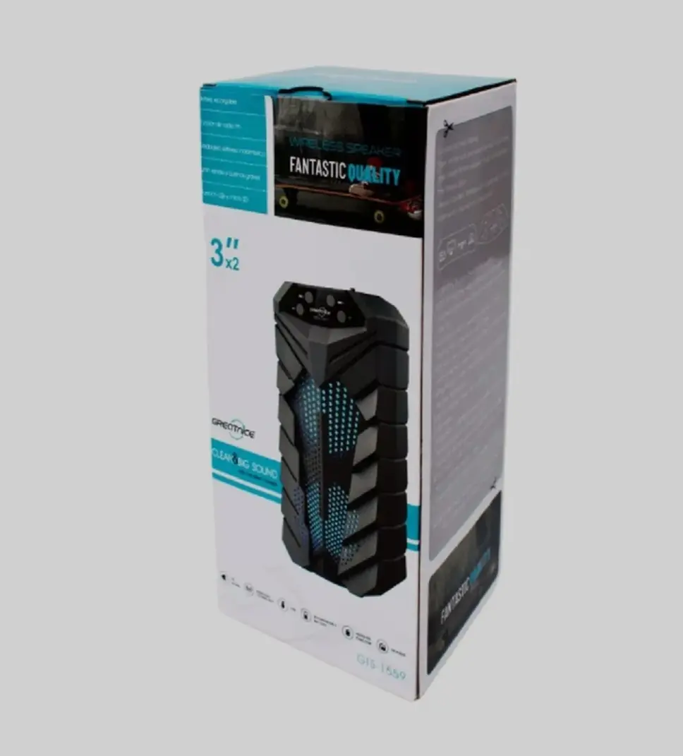 Picture of GTS-1559 Portable Wireless Dual 3 Inch Speaker Outdoor Mp3 Music Player Rechargeable With FM Radio USB TF TWS