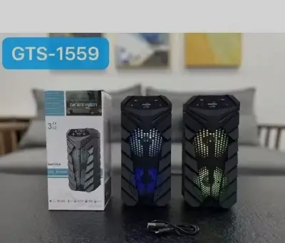 Picture of GTS-1559 Portable Wireless Dual 3 Inch Speaker Outdoor Mp3 Music Player Rechargeable With FM Radio USB TF TWS