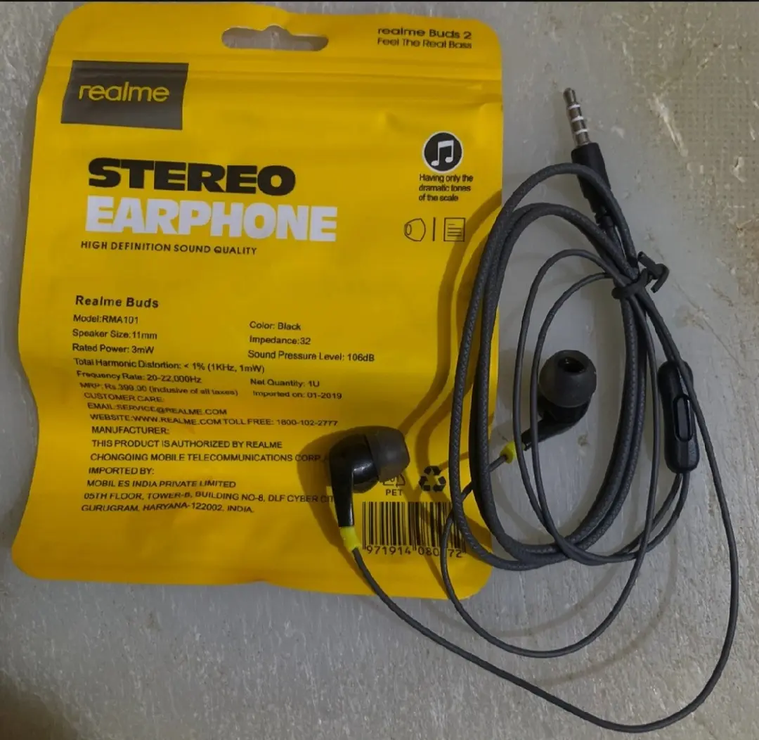 Picture of Realme Buds 2 stereo In-ear Earphone - Black