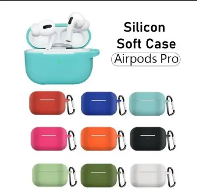 Picture of Plain Soft Silicon Protection Case For Airpods Pro 2nd Gen - Multicolor 