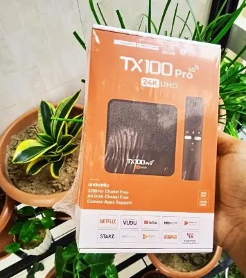 Picture of TX100 Pro 5G Android TV Box with Voice Control Remote - Black