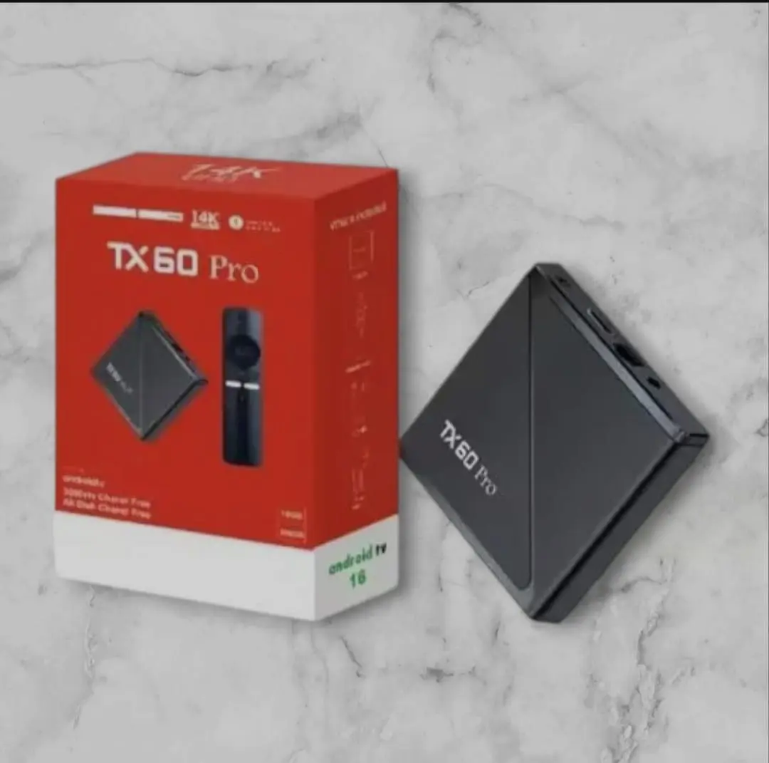 Picture of TX60 Pro 14K Ultra HD Smart Android TV Box with Voice Control Remote - Black