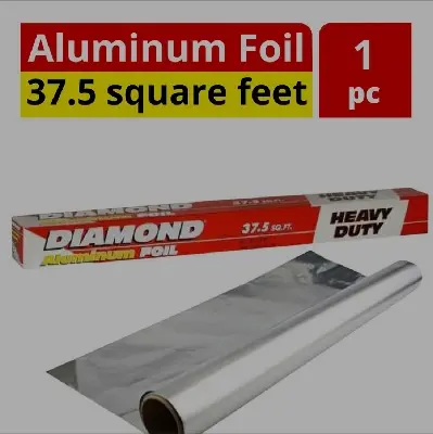 Picture of Diamond Aluminum Foil, Heavy Duty.  - Silver