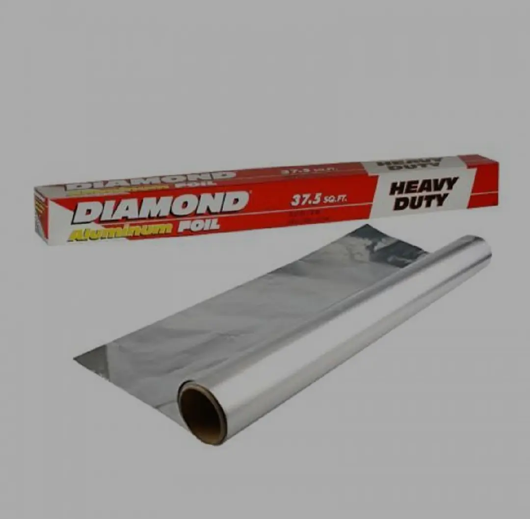 Picture of Diamond Aluminum Foil, Heavy Duty.  - Silver