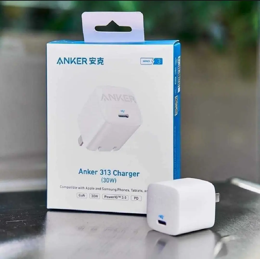 Picture of Anker 313 GaN 30W Foldable Charger PIQ 3.0 Foldable PPS White - White