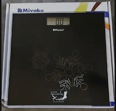 Picture of Accurate Weight Measurement with Miyako Digital Weight Machine/Miyako Electrical Personal Scale MEB5210H Your Reliable Partner for Health and Fitness Goals - Black