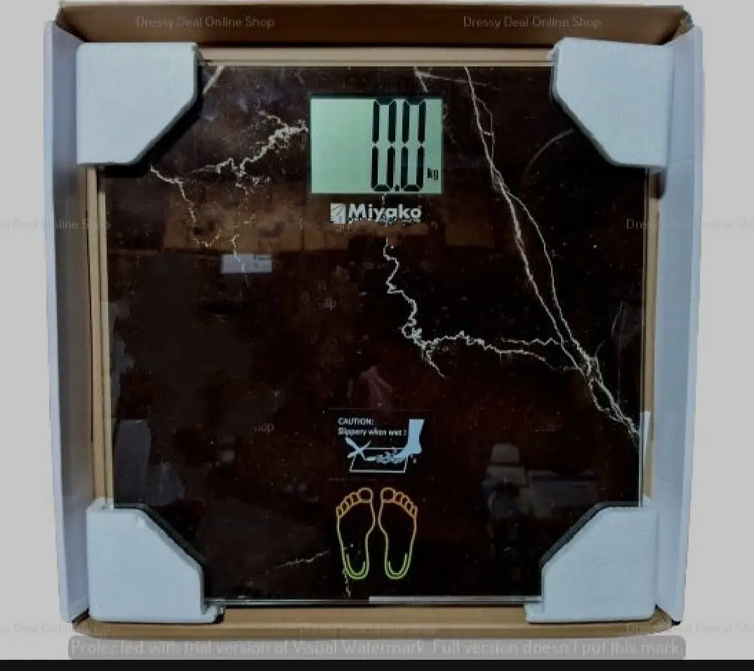 Picture of Accurate Weight Measurement with Miyako Digital Weight Machine/Miyako Electrical Personal Scale MEB5210H Your Reliable Partner for Health and Fitness Goals - Black