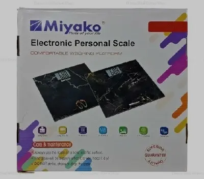 Picture of Accurate Weight Measurement with Miyako Digital Weight Machine/Miyako Electrical Personal Scale MEB5210H Your Reliable Partner for Health and Fitness Goals - Black