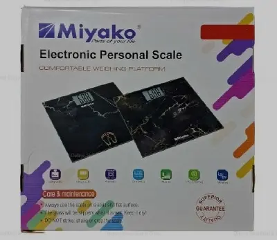 Picture of Accurate Weight Measurement with Miyako Digital Weight Machine/Miyako Electrical Personal Scale MEB5210H Your Reliable Partner for Health and Fitness Goals - Black