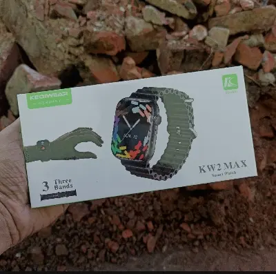 Picture of Keqiwear KW2 Max Smartwatch With 3 Bracelets 49mm - Multicolor