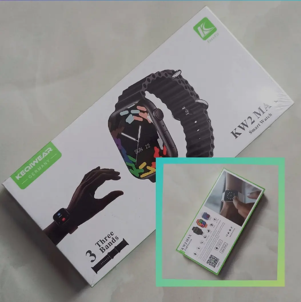 Picture of Keqiwear KW2 Max Smartwatch With 3 Bracelets 49mm - Multicolor