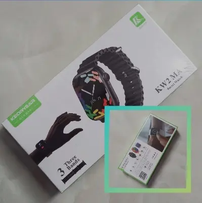 Picture of Keqiwear KW2 Max Smartwatch With 3 Bracelets 49mm - Multicolor