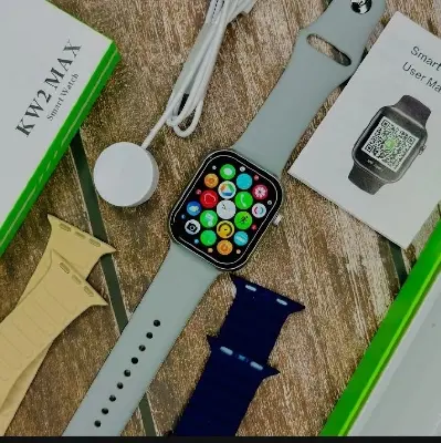 Picture of Keqiwear KW2 Max Smartwatch With 3 Bracelets 49mm - Multicolor