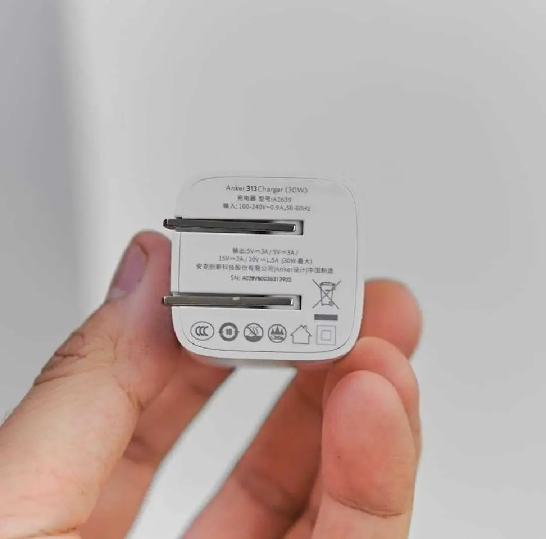 Picture of Official Anker PowerPort IQ3 Fast 20W USB-C Adapter compatible with Apple iphones - White