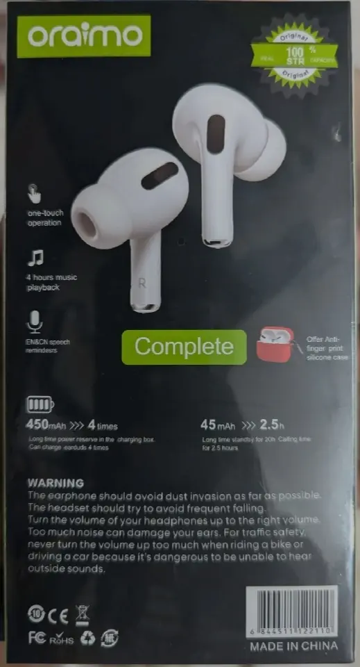 Picture of Airpods Pro Wireless Headphone With Clear Sound Premium Quality - White