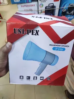 Picture of Hand Mike Handheld Lithium Megaphone 619U with built-in siren - Blue