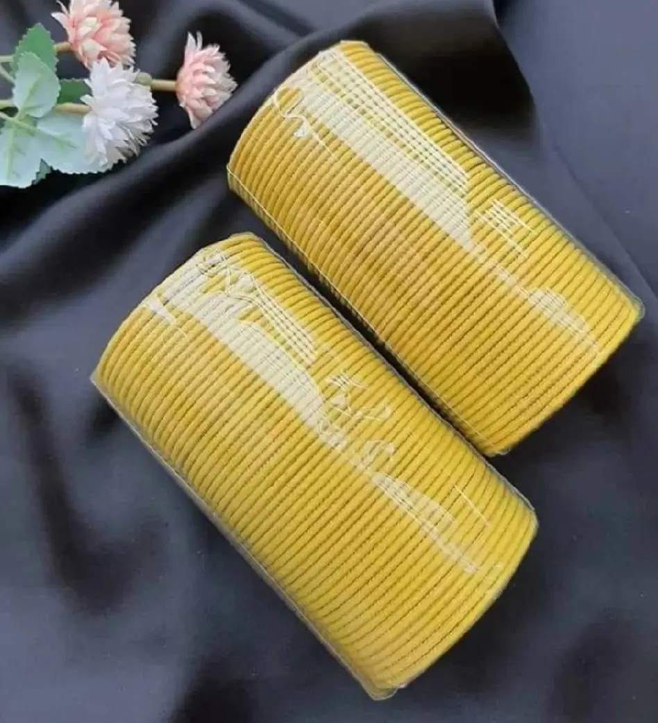 Picture of Metal velvet bangles for women 36 pcs