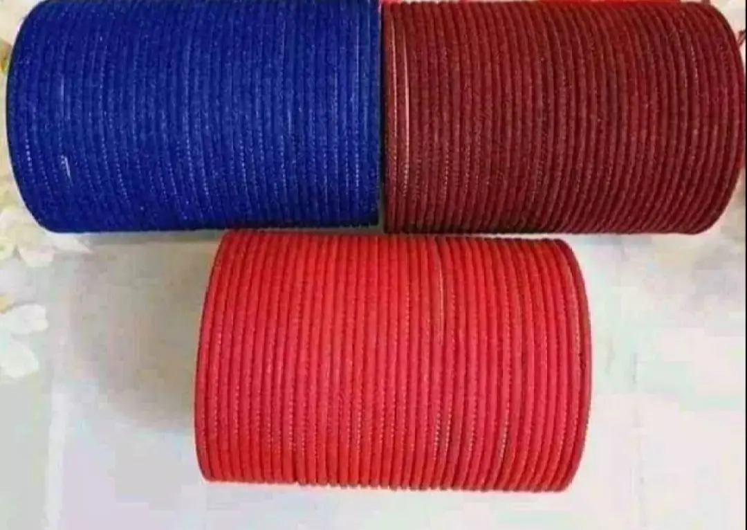 Picture of Metal velvet bangles for women 36 pcs