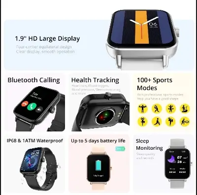Picture of COLMI P81 Voice Calling Smart Watch Ultra 1.9 inch Screen 24H Health Monitor 100+ Sports Modes, Bluetooth Smartwatch for Men & Women