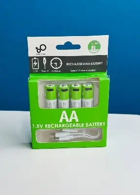 Picture of SmarToools RB40 AA 1.5V 2600mWh Rechargeable Battery (4Pcs Set) - White