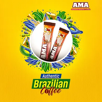Picture of 3 In1 Brazilian Suger FREE Coffee 150g Box