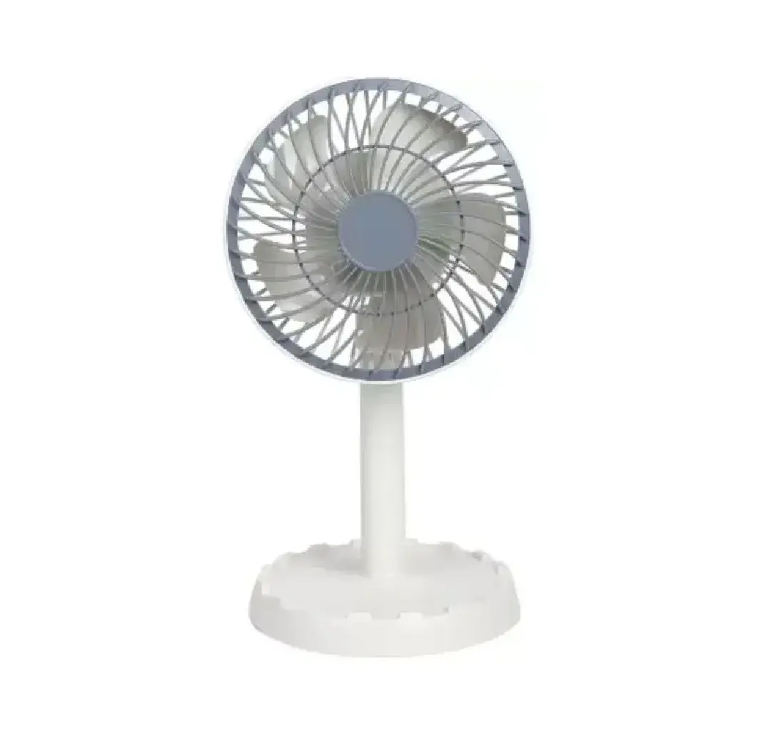 Picture of Joy Super JY-2218 Professional Rechargeable Portable Mini Table Fan Strong Wind Left to Right Oscillating Angle 45 Degrees - AC/DC - Multicolor